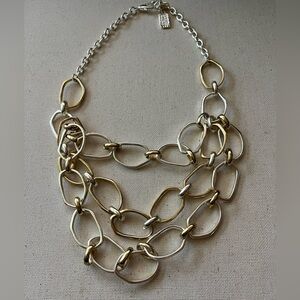 Karine Sultan Two-Tone Statement Necklace